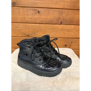 Nike Kids' Woodside 2 High ACG boots black-on-black Sz 1.5 Youth 524873-004